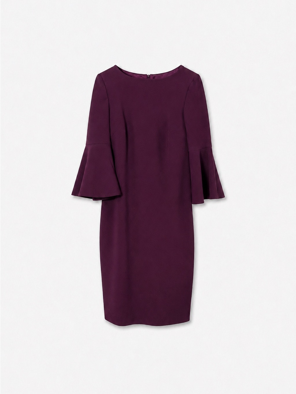 Calvin Klein Plum Bell-Sleeve Sheath Dress